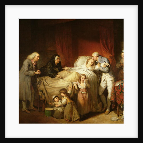 The Last Moments of the Beloved Wife, 1784 by Pierre Alexandre Wille