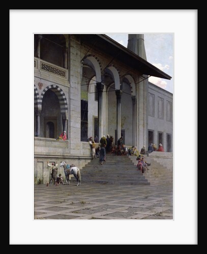 The Entrance to the Yeni-Djami Mosque in Constantinople, 1870 by Alberto Pasini