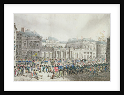Napoleon's coronation procession passing the Council of State, 2 December 1804 by French School