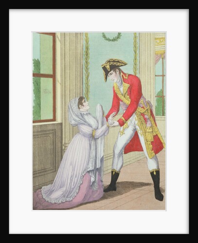 Grace granted by Napoleon to Madame de Polignac for her husband Armand Polignac, 1804 by French School