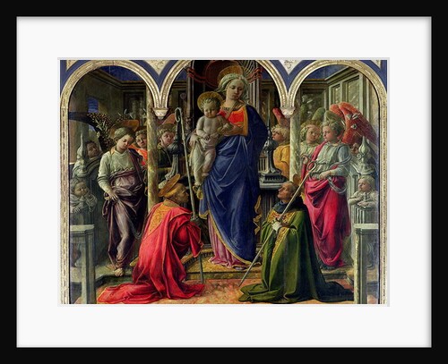 The Barbadori Altarpiece: Virgin and Child surrounded by Angels with St. Frediano and St. Augustine, 1437 by Fra Filippo Lippi