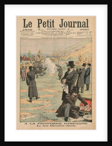 At the Spanish frontier, duel between Paul Deroulede and Jean Jaures by French School