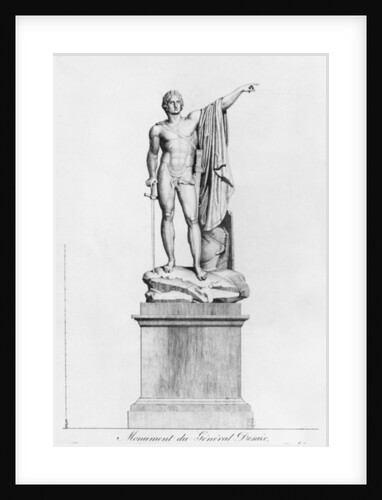 Design for a Monument to General Desaix de Veygoux by the sculptor Claude Dejoux, Place des Victoires, Paris, 1806 by French School