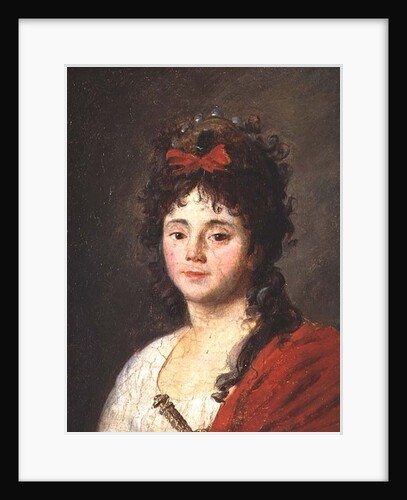 Portrait of Mademoiselle Maillard as the Goddess of Reason at the Fete de l'Eglise de Notre-Dame, 10th November 1793, after 1793 by Jean Francois Garneray