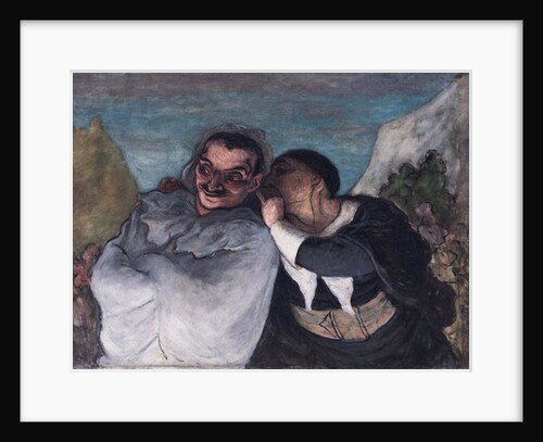 Crispin and Scapin, or Scapin and Sylvester, c.1863-65 by Honore Daumier