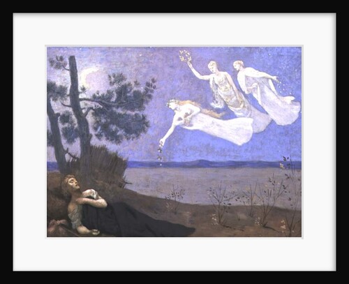 The Dream: 'In his sleep he saw Love, Glory and Wealth appear to him', 1883 by Pierre Puvis de Chavannes