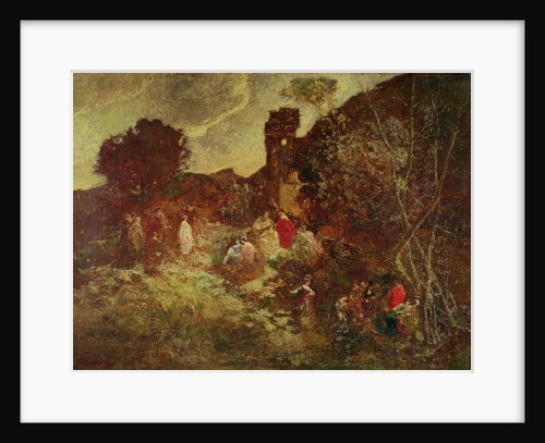 Don Quixote and Sancho Panza, c.1865 by Adolphe Joseph Thomas Monticelli