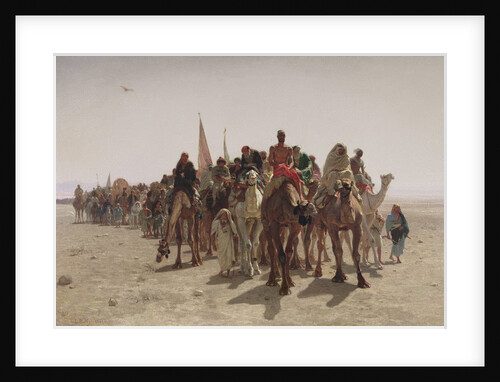 Pilgrims Going to Mecca, 1861 by Leon-Auguste-Adolphe Belly
