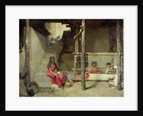Weavers at Bou-Saada by Gustave Guillaumet