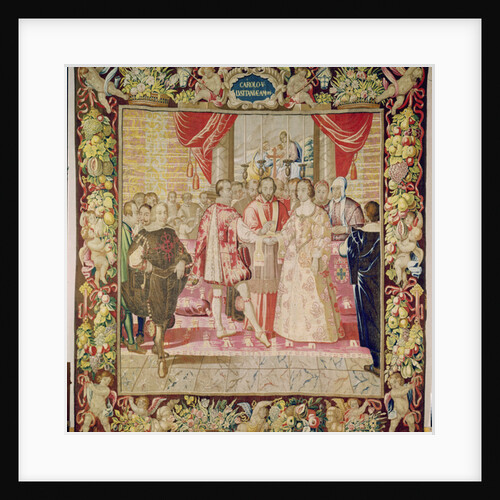 The Tapestry of Charles V depicting the marriage of Charles V to Isabella of Portugal in 1526, Bruges by Flemish School