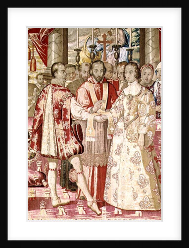 The Charles V Tapestry depicting the Marriage of Charles V to Isabella of Portugal in 1526 by Flemish School