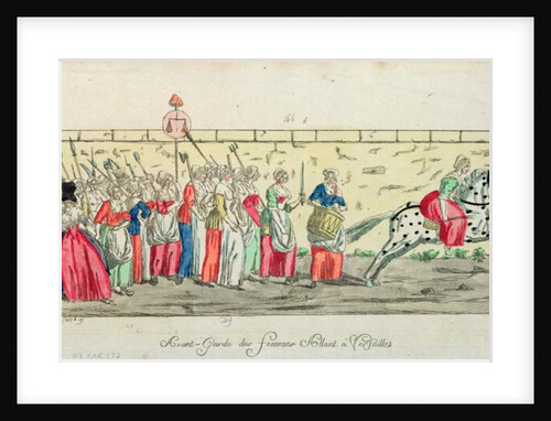 Advanced guard of the women going to Versailles on 5th October 1789 by French School