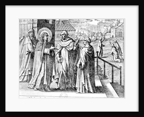 Meeting between St. John of the Cross and St. Teresa of Avila by French School
