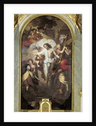 Christ Resurrected between St. Teresa of Avila and St. John of the Cross by Michel des Gobelins Corneille