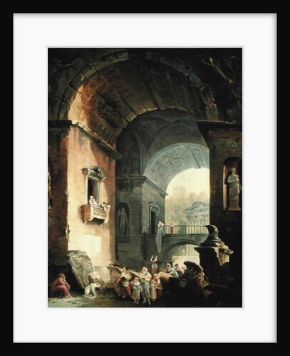 The Musicians by Hubert Robert