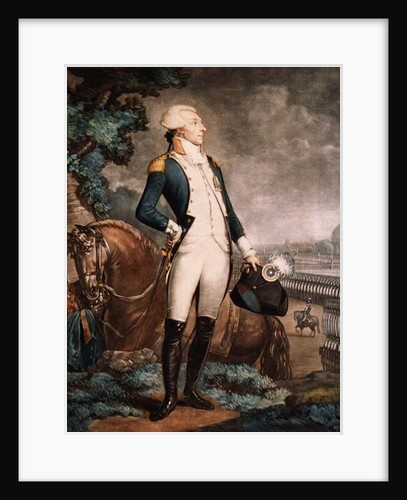 Portrait of the Marquis de La Fayette commander of the National Guard, 1790 by Philibert-Louis Debucourt
