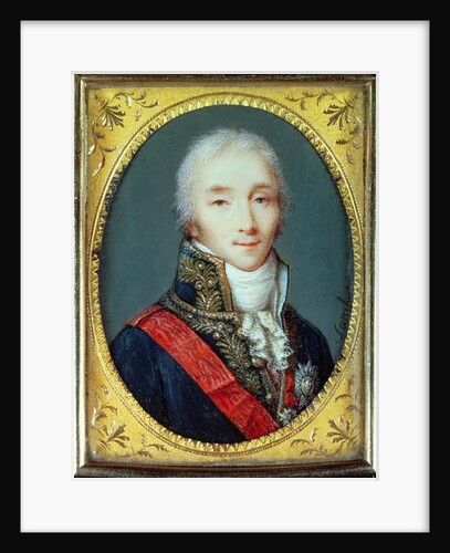 Miniature of Joseph Fouche Duke of Otranto by Jean Baptiste Sambat