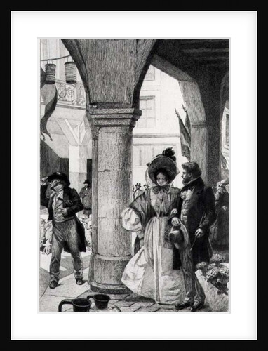 Emma Bovary walking with a companion from 'Madame Bovary' by Gustave Flaubert by Alfred Paul Marie (after) Richemont