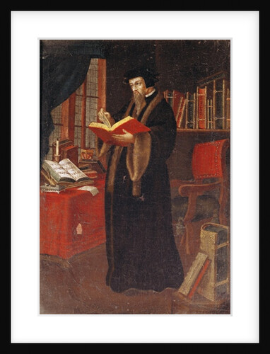 Portrait of Jean Calvin, 17th century by French School