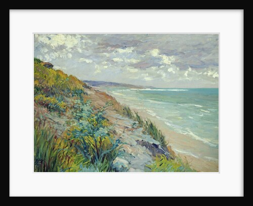 Cliffs by the sea at Trouville by Gustave Caillebotte