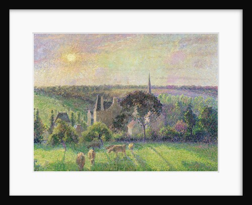 The Church and Farm of Eragny, 1895 by Camille Pissarro