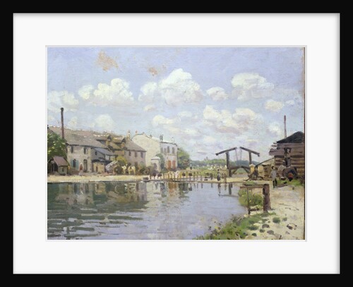 The Canal Saint-Martin, Paris, 1872 by Alfred Sisley