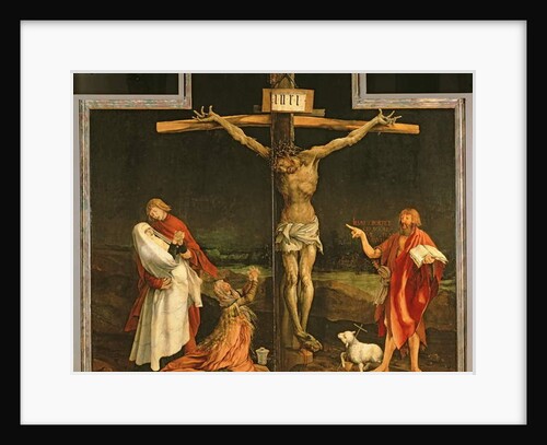 The Crucifixion, from the Isenheim Altarpiece, c.1512-15 by Matthias Grunewald