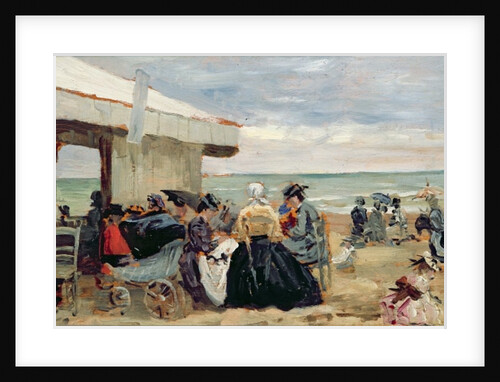 A Beach Scene by Eugene Louis Boudin