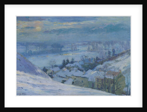 The Village of Herblay under snow, 1895 by Albert-Charles Lebourg