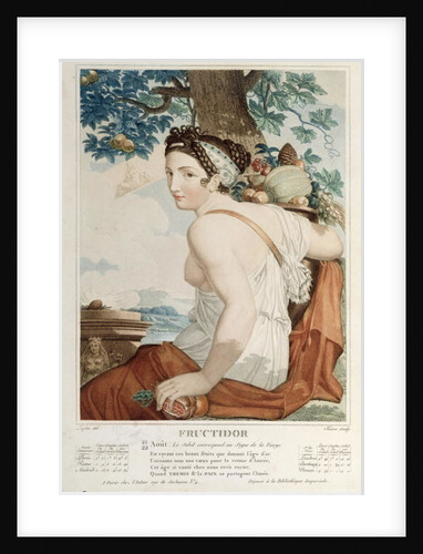 Fructidor twelfth month of the Republican Calendar by Louis Lafitte