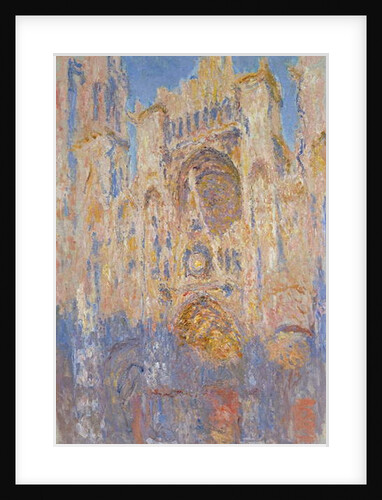 Rouen Cathedral, Effects of Sunlight, Sunset, 1892 by Claude Monet