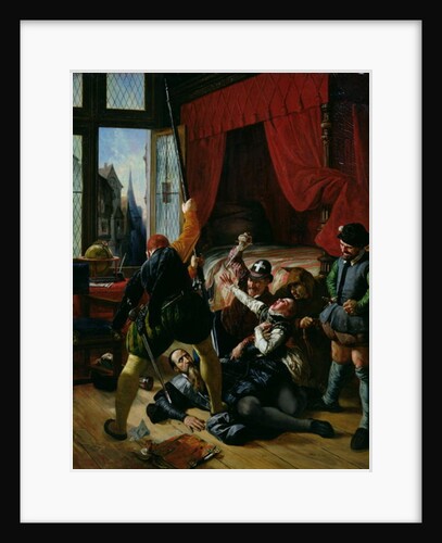 The Assassination of Brion, Tutor to the Prince of Conti at the St. Bartholomew's Day Massacre in 1572, 1833 by Joseph-Nicolas Robert-Fleury