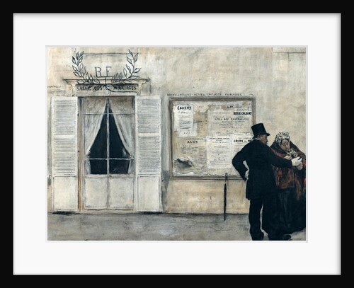 Guests Waiting for the Wedding Ceremony by Jean Francois Raffaelli