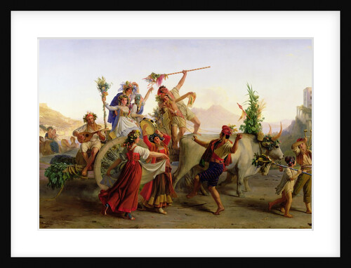 The Return of the Procession of the Madonna of the Arc, near Naples, 1827 by Louis Leopold Robert