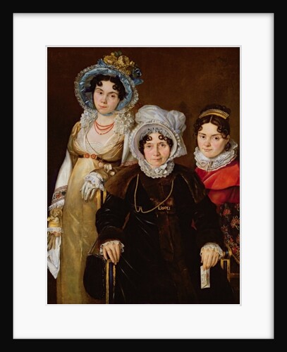 Portrait of Madame de Tangry and her Daughters, after 1816 by French School