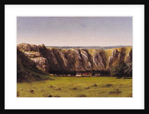 Rocky landscape near Flagey by Gustave Courbet
