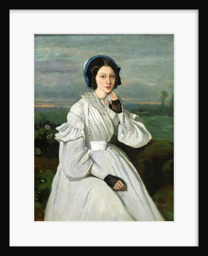 Portrait of Louise Claire Sennegon, future Madame Charmois, 1837 by Jean Baptiste Camille Corot