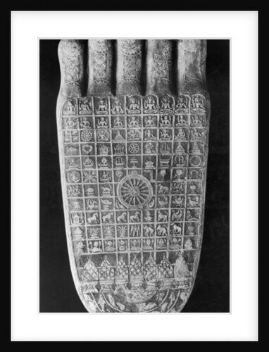 Sacred signs on the Buddha's footprint, late 8th-late 12th century by Cambodian Cambodian