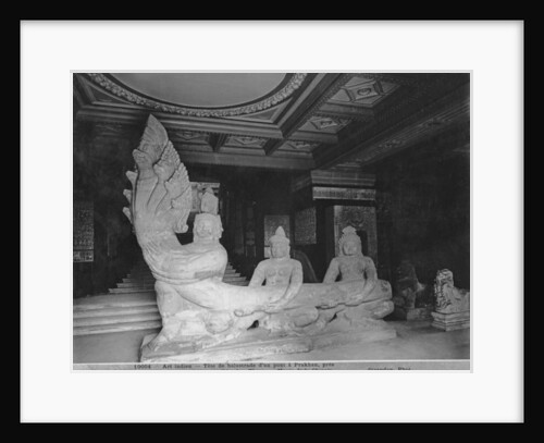 Head of a balustrade, originally from a bridge at Prakhan, Angkor-Thom by School Indian