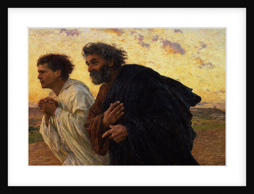 The Disciples Peter and John Running to the Sepulchre on the Morning of the Resurrection, 1898 by Eugene Burnand