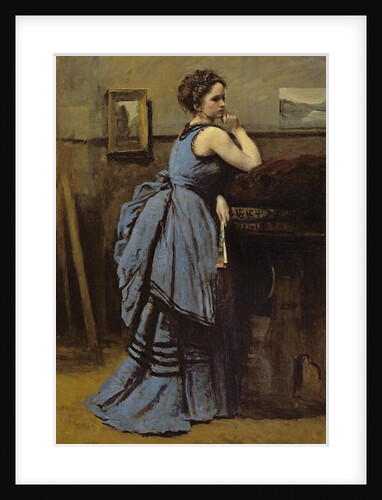 The Woman in Blue, 1874 by Jean Baptiste Camille Corot