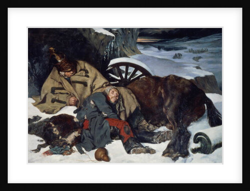 Scene from the Retreat from Russia, 1835 by Joseph Fernand Boissard de Boisdenier