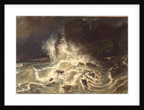 Breakers off Granville Point in the Channel, 1853 by Paul Huet