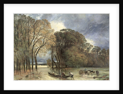 The Flood at Saint-Cloud, 1855 by Paul Huet