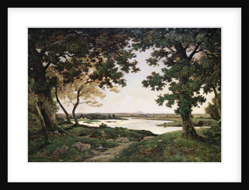 Wooded Landscape with a Sandy River, 1882 by Henri-Joseph Harpignies