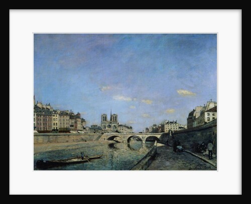 The Seine and Notre Dame in Paris, 1864 by Johan-Barthold Jongkind