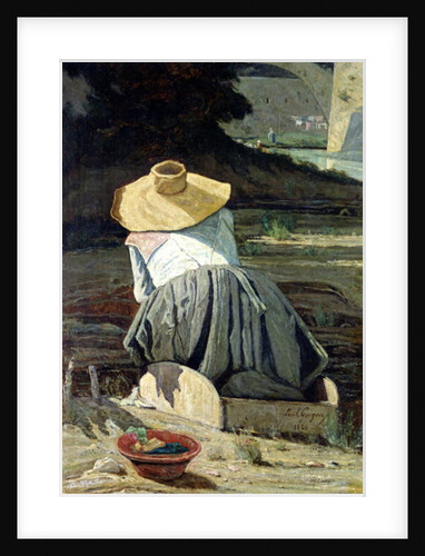 Washerwoman by the River, 1860 by Paul Camille Guigou