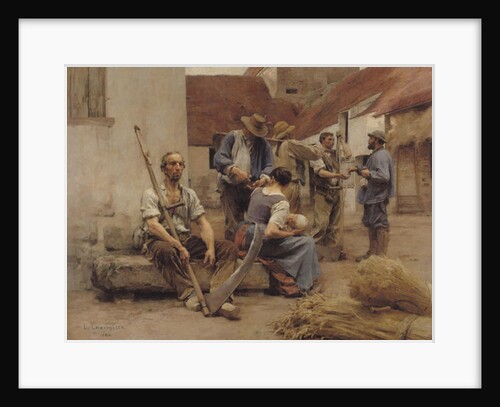 Paying the Harvesters, 1882 by Leon Augustin Lhermitte