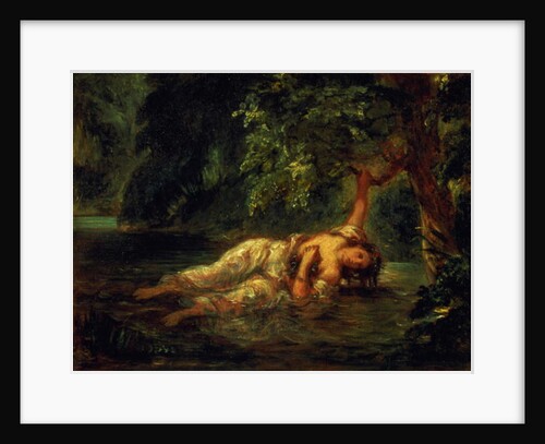 The Death of Ophelia, 1844 by Ferdinand Victor Eugene Delacroix