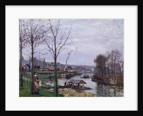 The Washing House, Pontoise Port-Marly, or The Wash-house, 1872 by Camille Pissarro